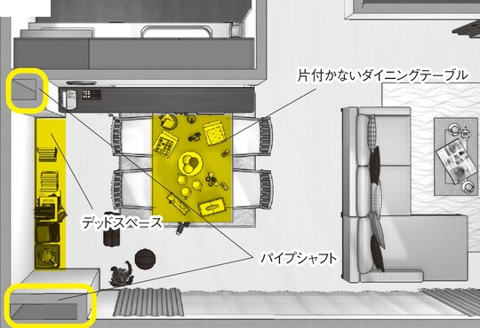 出典：『狭い部屋でも快適に暮らすための家具配置のルール』（彩図社）より抜粋