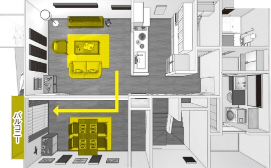 出典：『狭い部屋でも快適に暮らすための家具配置のルール』（彩図社）より抜粋