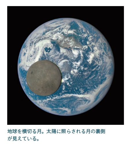 出所：NASA/From a Million Miles Away, NASA Camera Shows Moon Crossing Face of Earth