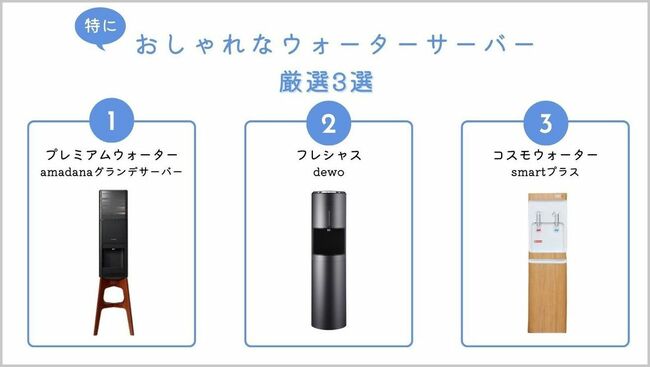 おしゃれなウォーターサーバー厳選3選