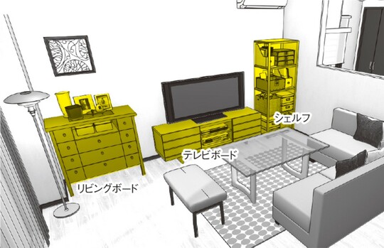 出典：『狭い部屋でも快適に暮らすための家具配置のルール』（彩図社）より抜粋